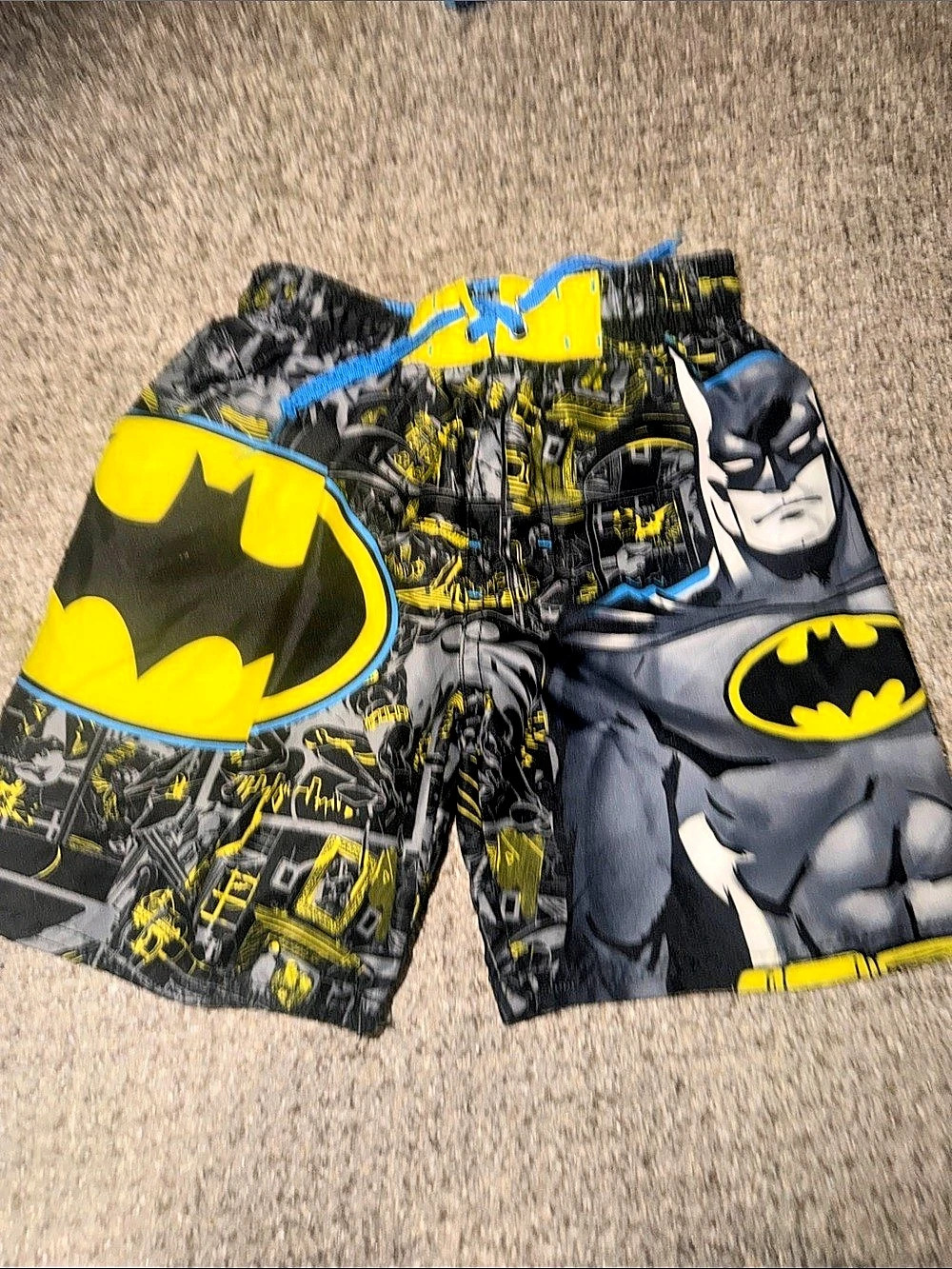 Batman Swim Trunks in Black & Yellow Like New